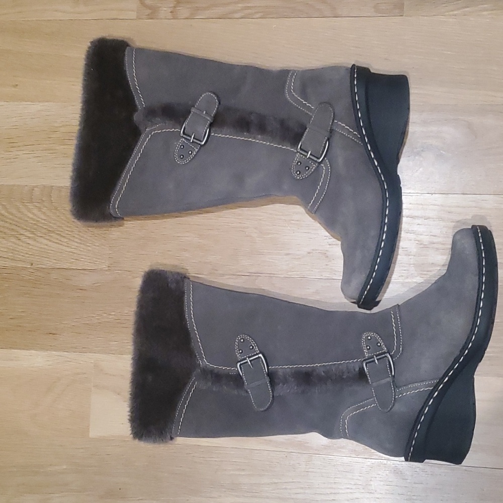 Baretraps Cathy Suede Wedge Heel Boot